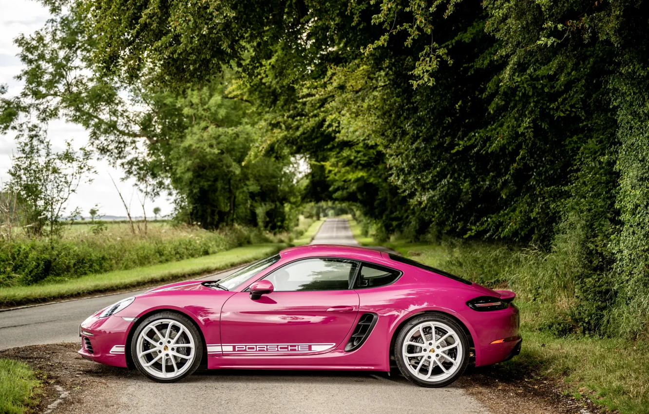 Фото обои Porsche, Cayman, side view, 718, Porsche 718 Cayman Style Edition