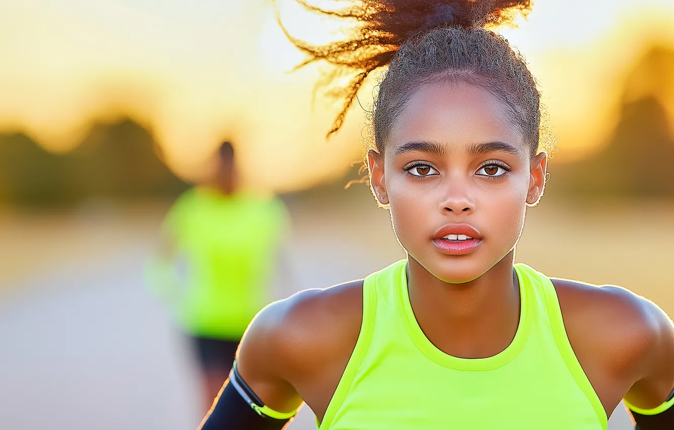 Фото обои athlete, AI Art