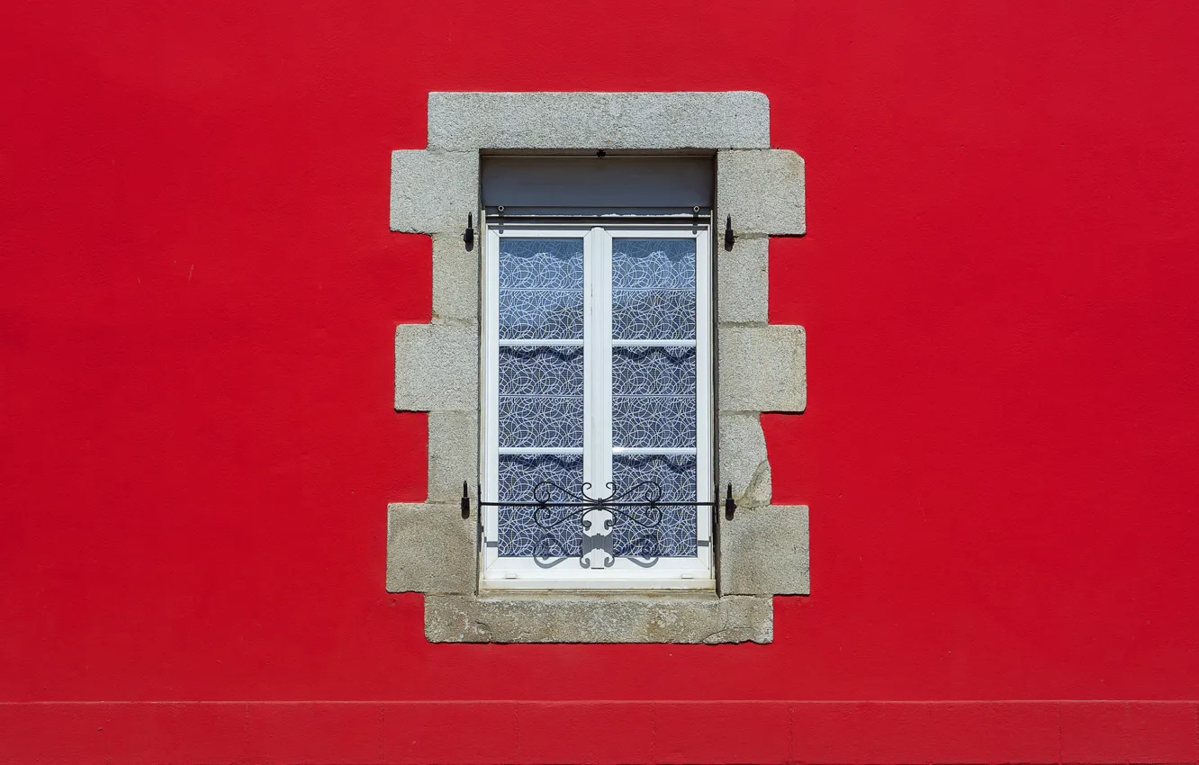 Фото обои дом, стена, окно