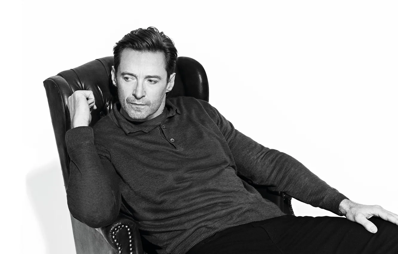 Фото обои взгляд, мужчина, Hugh Jackman