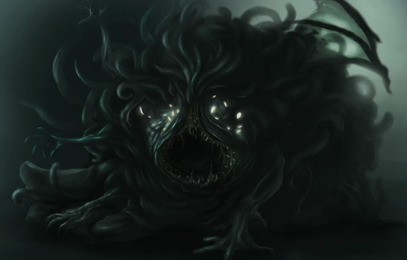 Фото обои Lovecraft, Necronomicon, Shoggoth