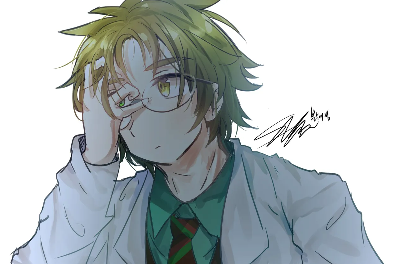 Фото обои очки, доктор, парень, Ангел кровопролития, Satsuriku no Tenshi
