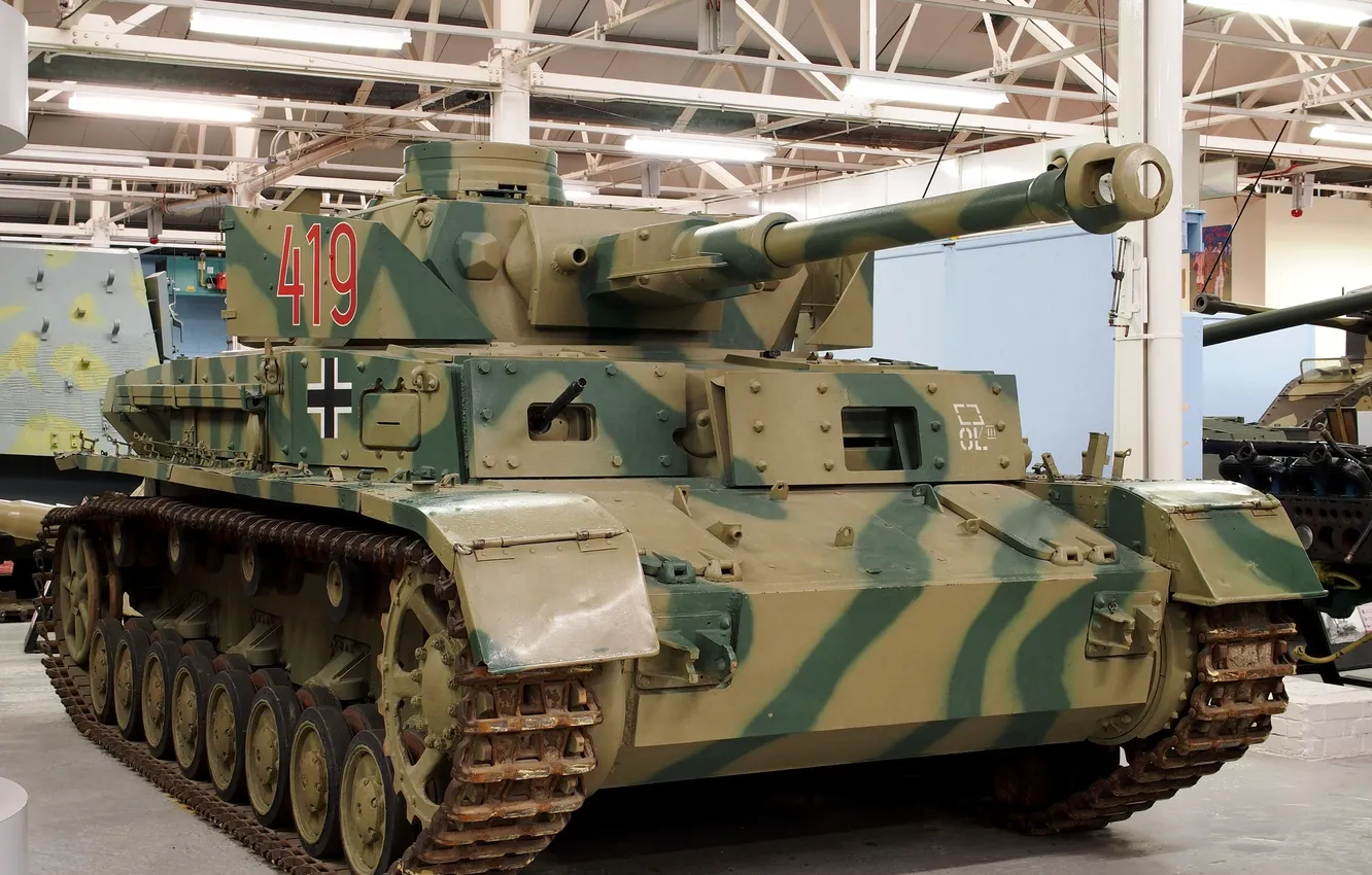 Фото обои танк, музей, немецкий, средний, WW2, D/H, Panzer IV Ausf