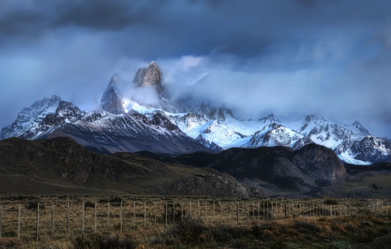 Фото обои облака, горы, Argentina