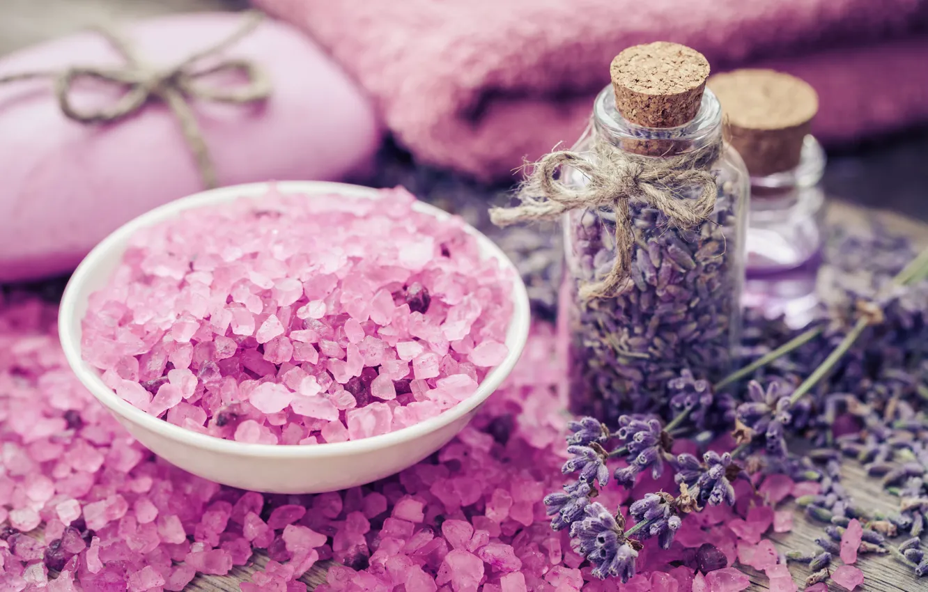 Фото обои мыло, pink, лаванда, lavender, соль, spa, oil