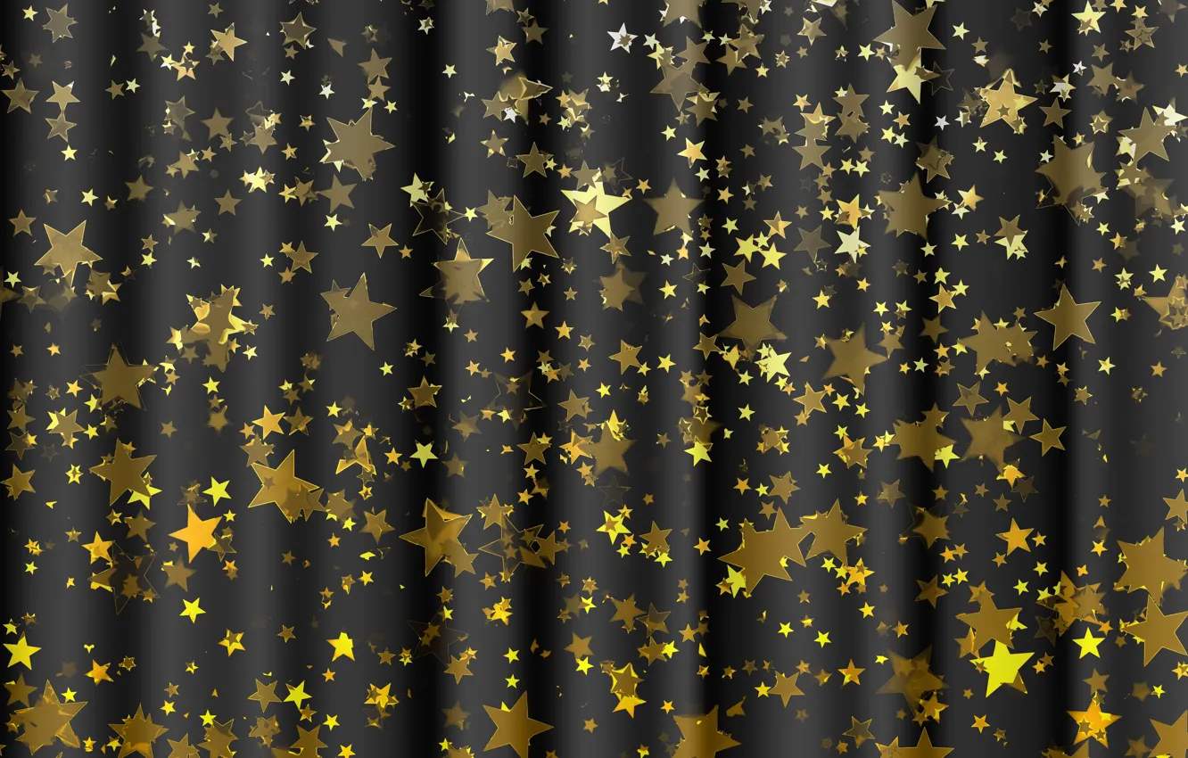 Фото обои звезды, фон, золото, черный, текстура