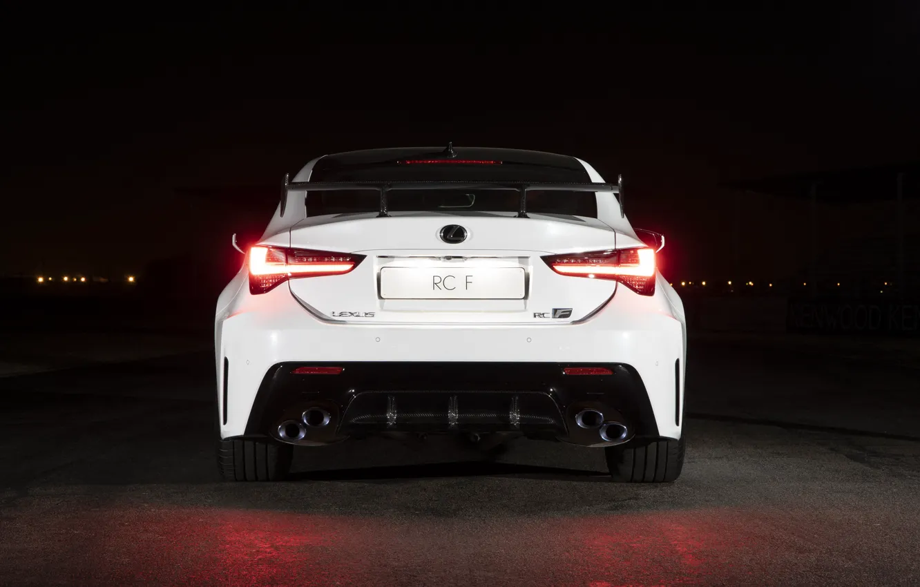Фото обои фары, Lexus, вид сзади, Track Edition, RC F, 2019