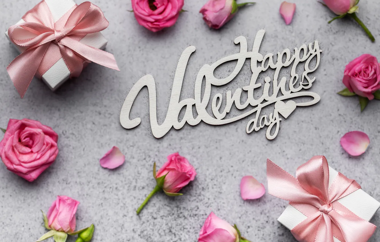 Фото обои любовь, цветы, подарок, романтика, сердце, розы, букет, love