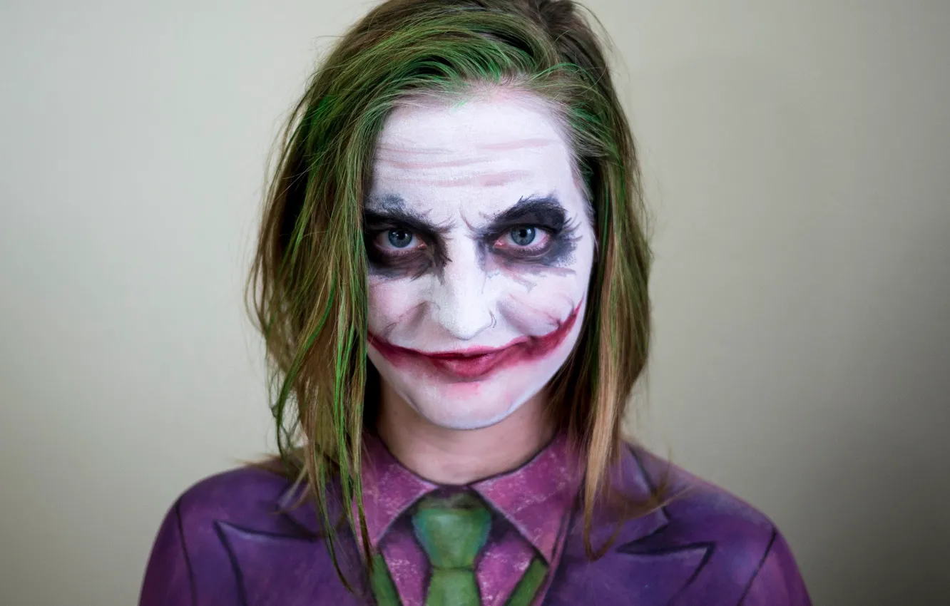 Фото обои dark, girl, Joker, emo