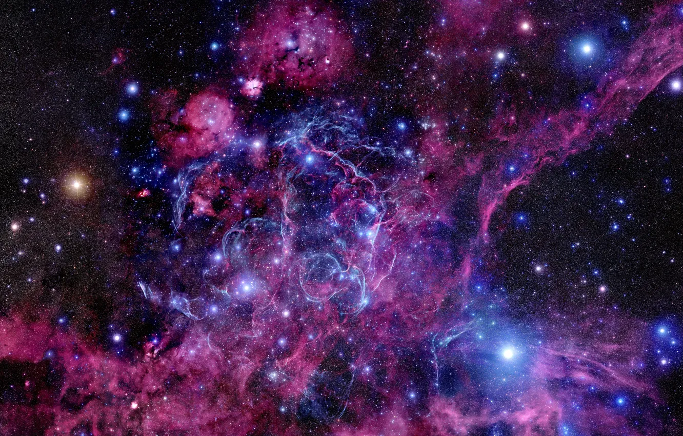 Фото обои Stars, Nebula, Supernova, Pulsar, Remnant, Vela Supernova Remnant, Vela Pulsar, Constellation Vela