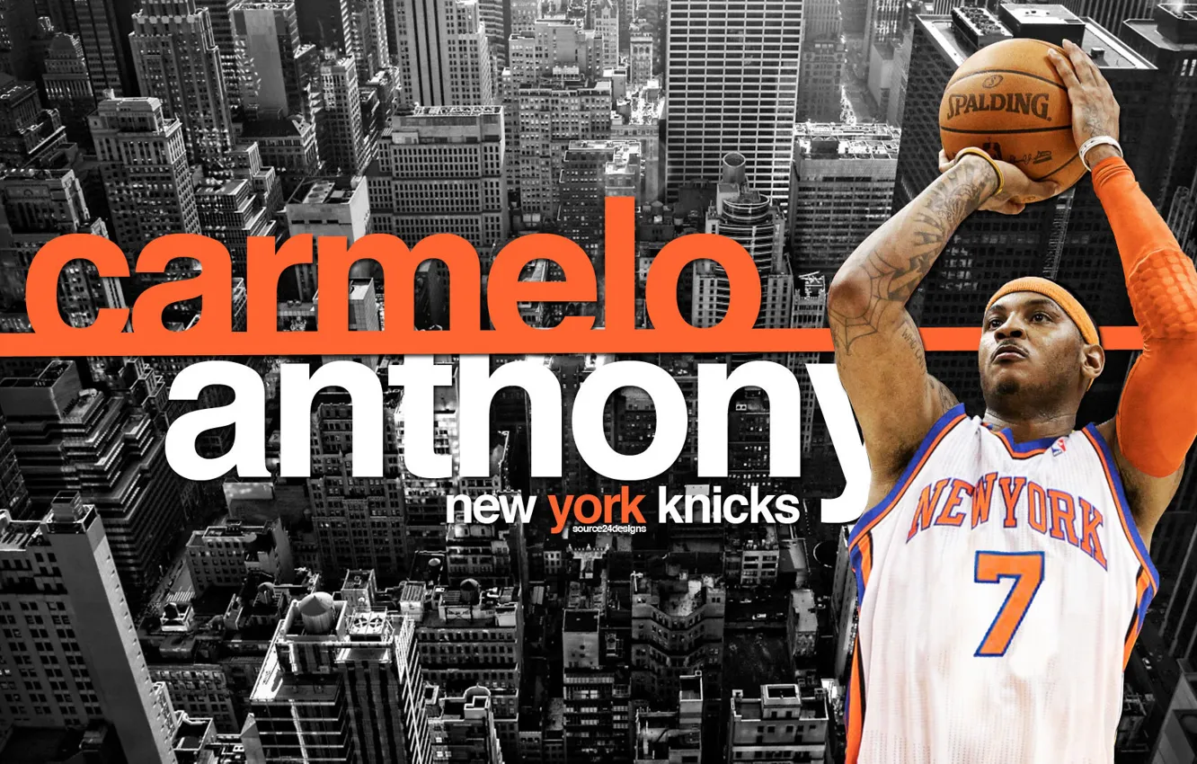 Фото обои city, Нью-Йорк, баскетбол, basketball, New York, nba, нба, New York Knicks