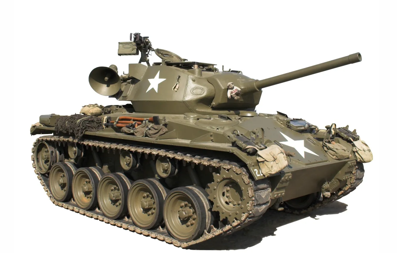 Фото обои легкий танк, M24 Chaffee, 76 мм