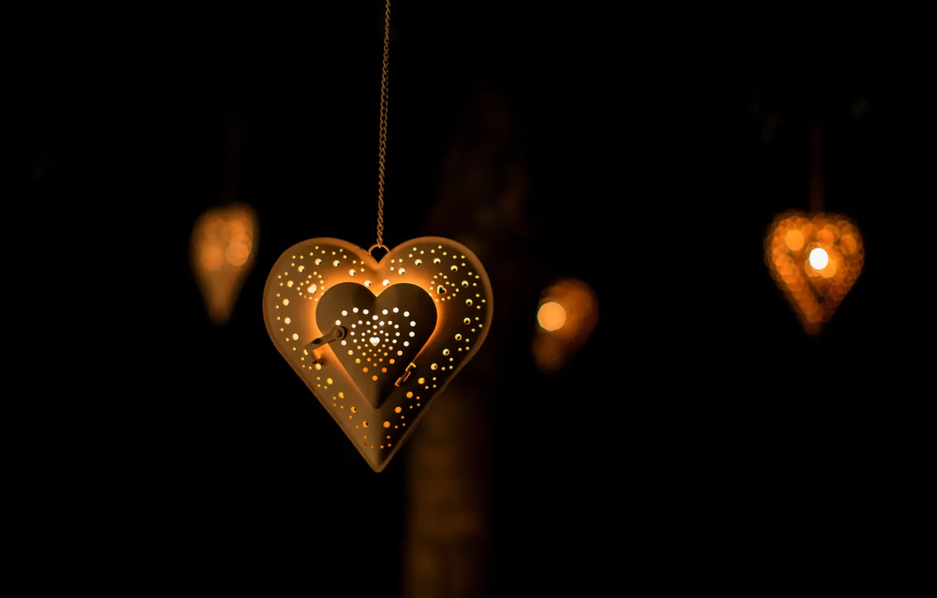 Фото обои любовь, сердце, фонарь, love, heart, lantern