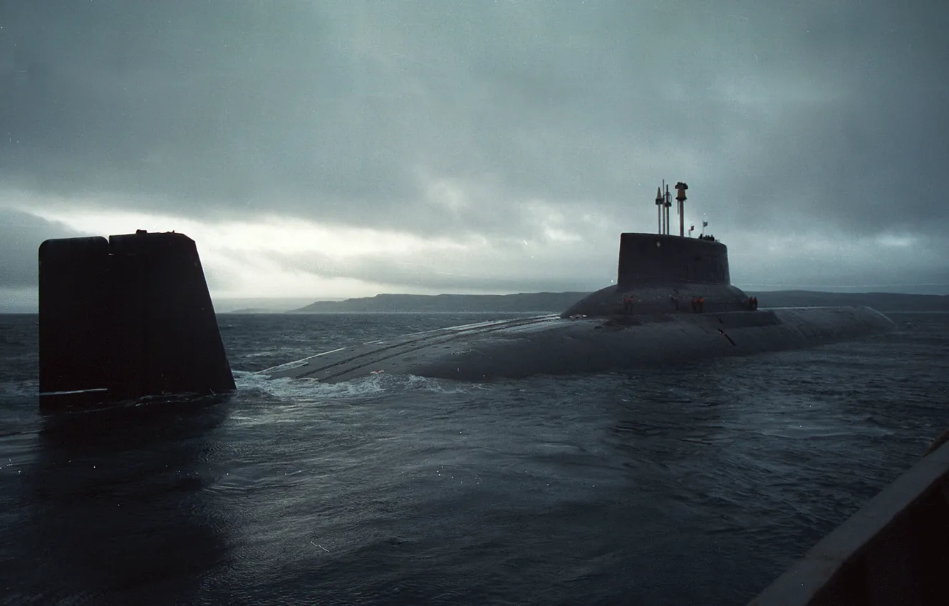 Фото обои океан, лодка, Акула, СССР, подводная, самая, 941, ТРПКСН