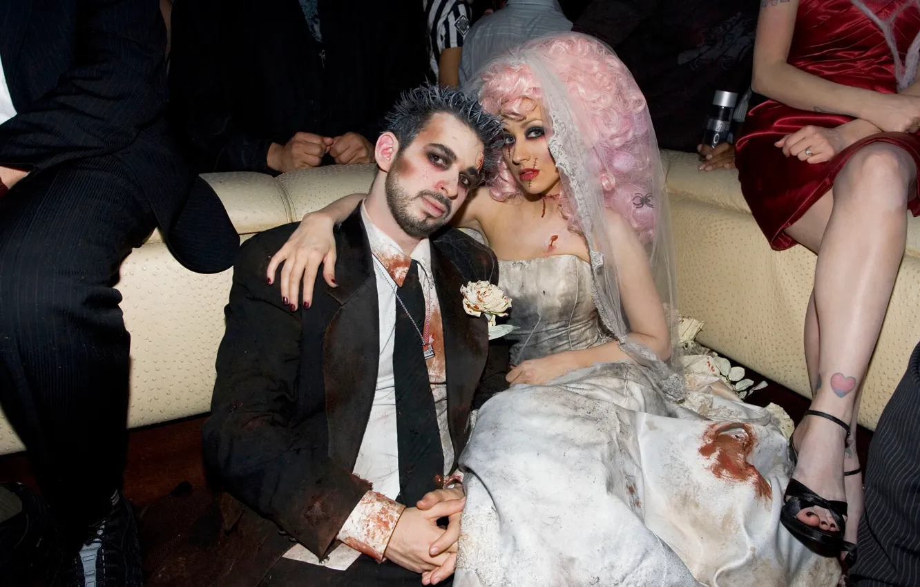 Фото обои Christina Aguilera, halloween, костюмы