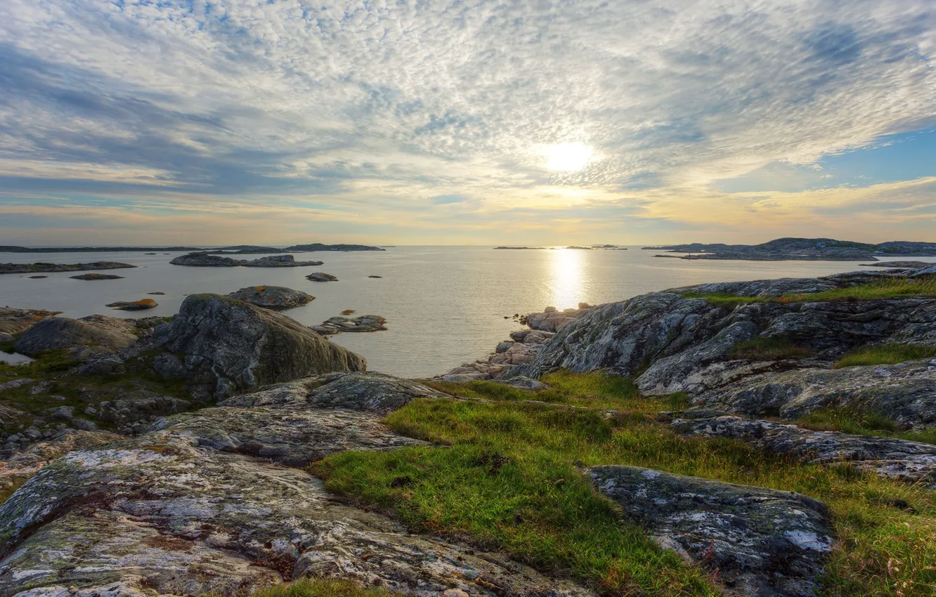 Фото обои море, побережье, Швеция