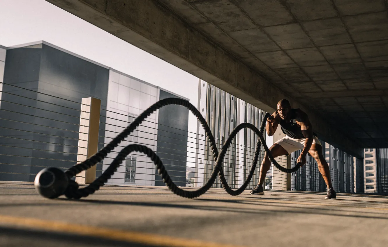 Фото обои City, Bridge, Sport, Outdoor, Training, Workout, Karsten Winegeart
