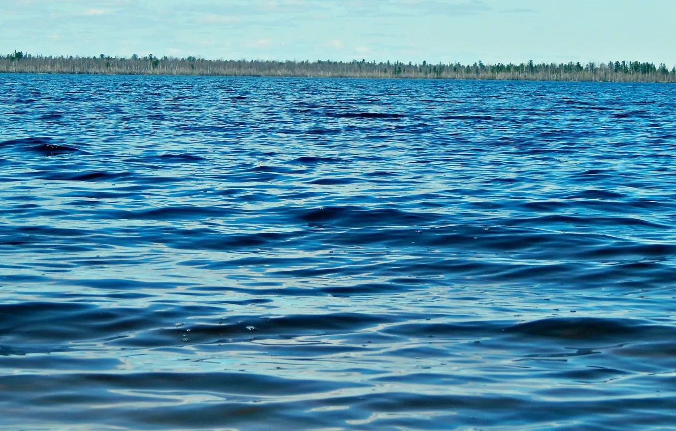 Фото обои вода, солнце, озеро, горизонт, синее, июнь, 2014, Ноябрьск