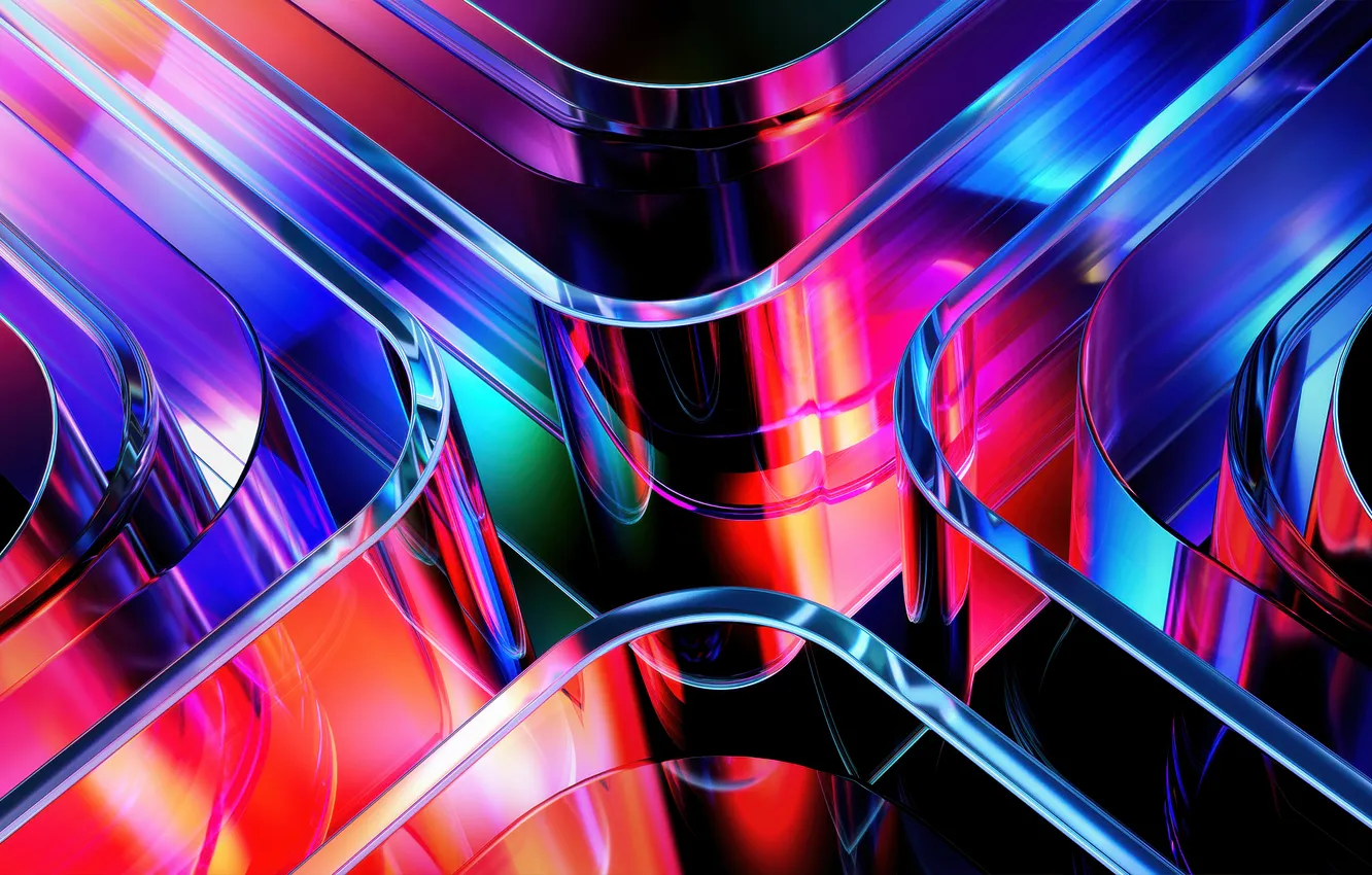 Фото обои Glassy, Abstract, Gradient