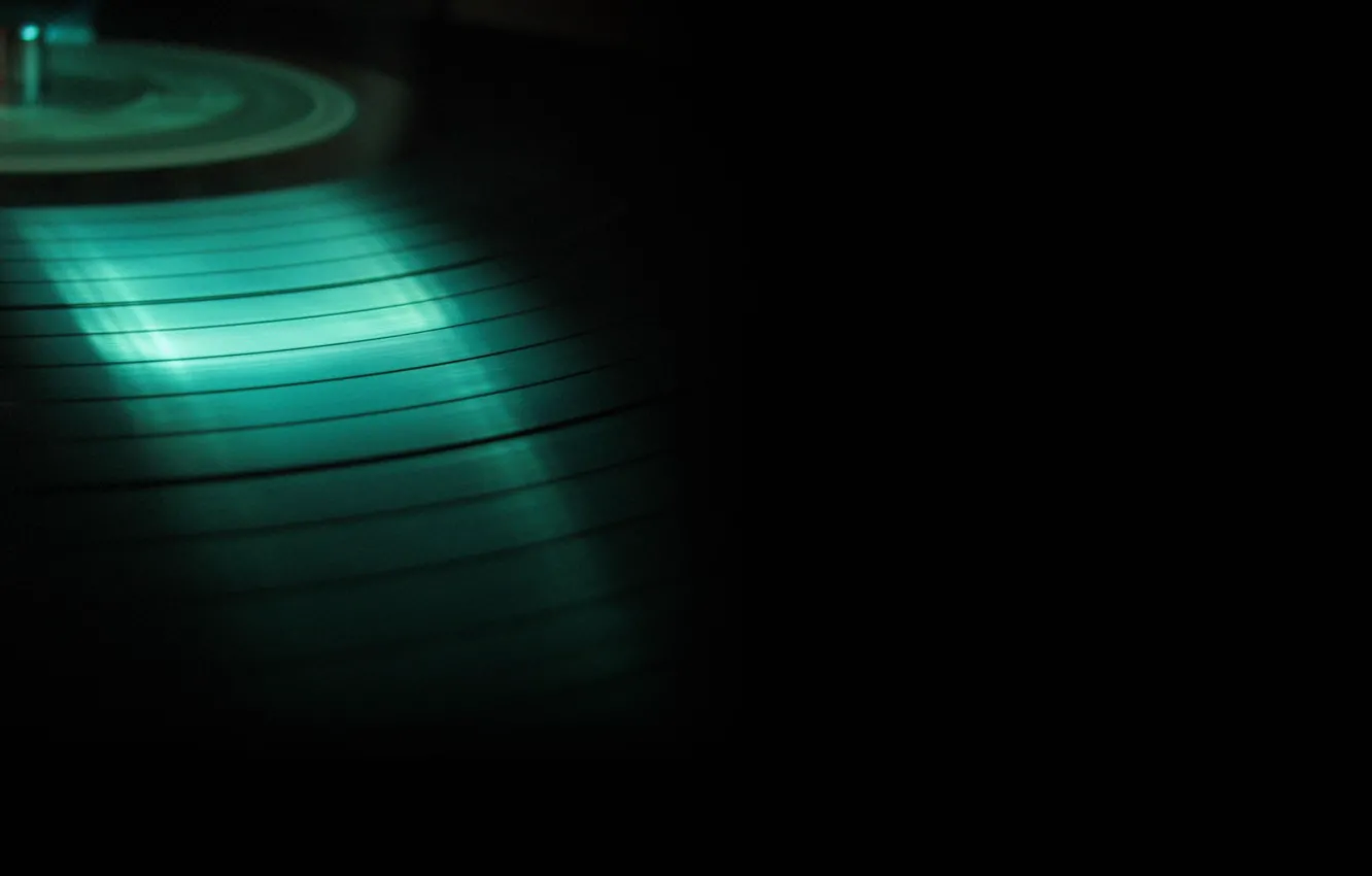 Фото обои пластинка, диски, граммофон