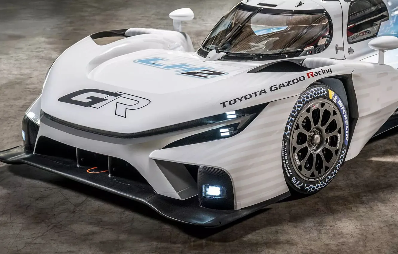 Фото обои Toyota, гоночный прототип, водородный гиперкар, Toyota GR LH2, Racing Concept, LeMans Hypercar, Toyota GR LH2 …