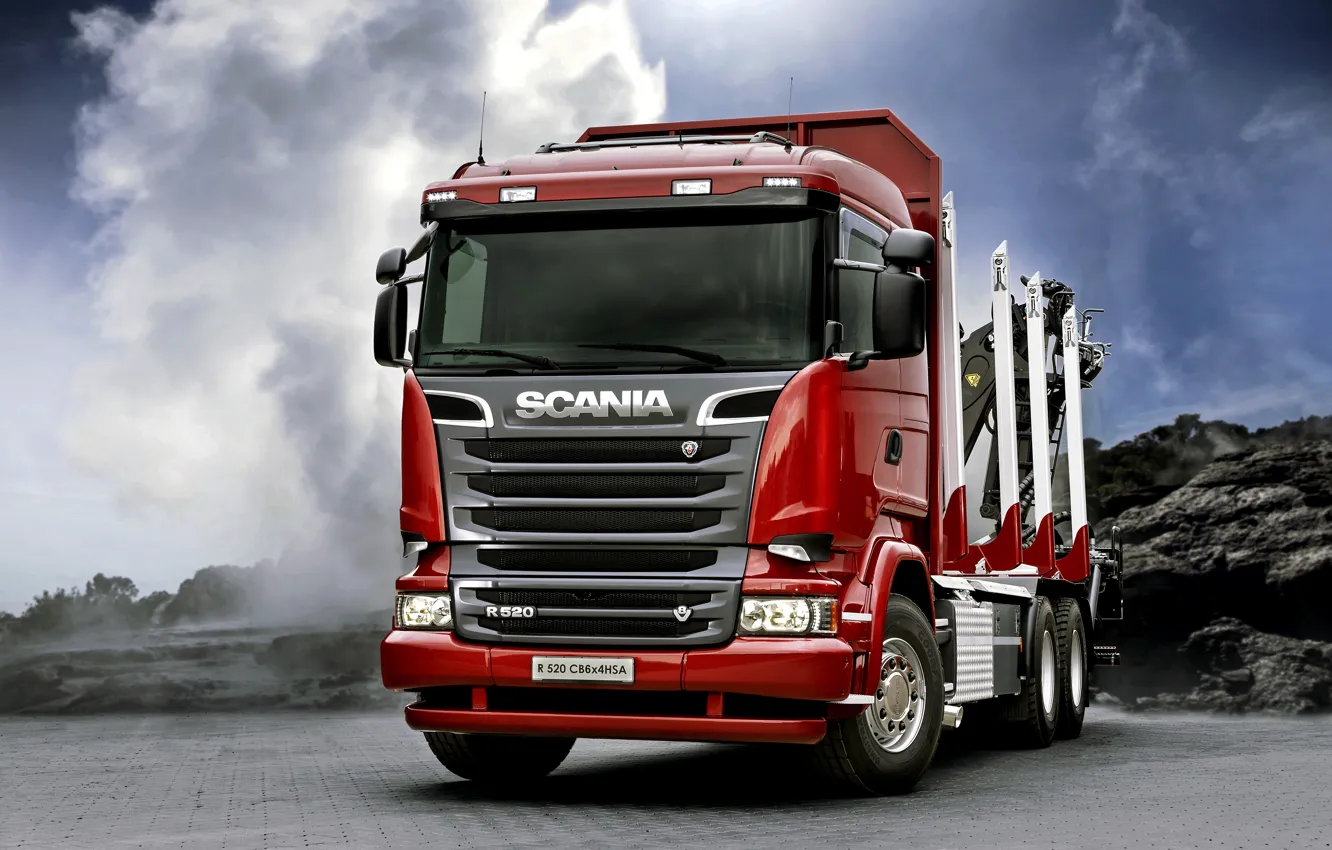 Фото обои грузовик, скания, Scania, 2013, 6x4, спецтехника, R520