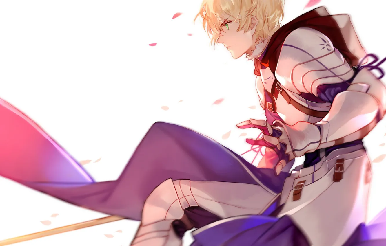 Фото обои аниме, арт, парень, fate grand order, сейбер