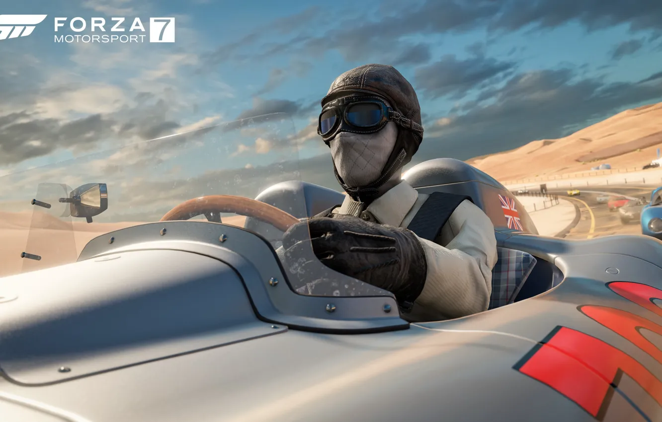 Фото обои car, game, race, speed, flag, Forza Motorsport, Forza Motorsport 7