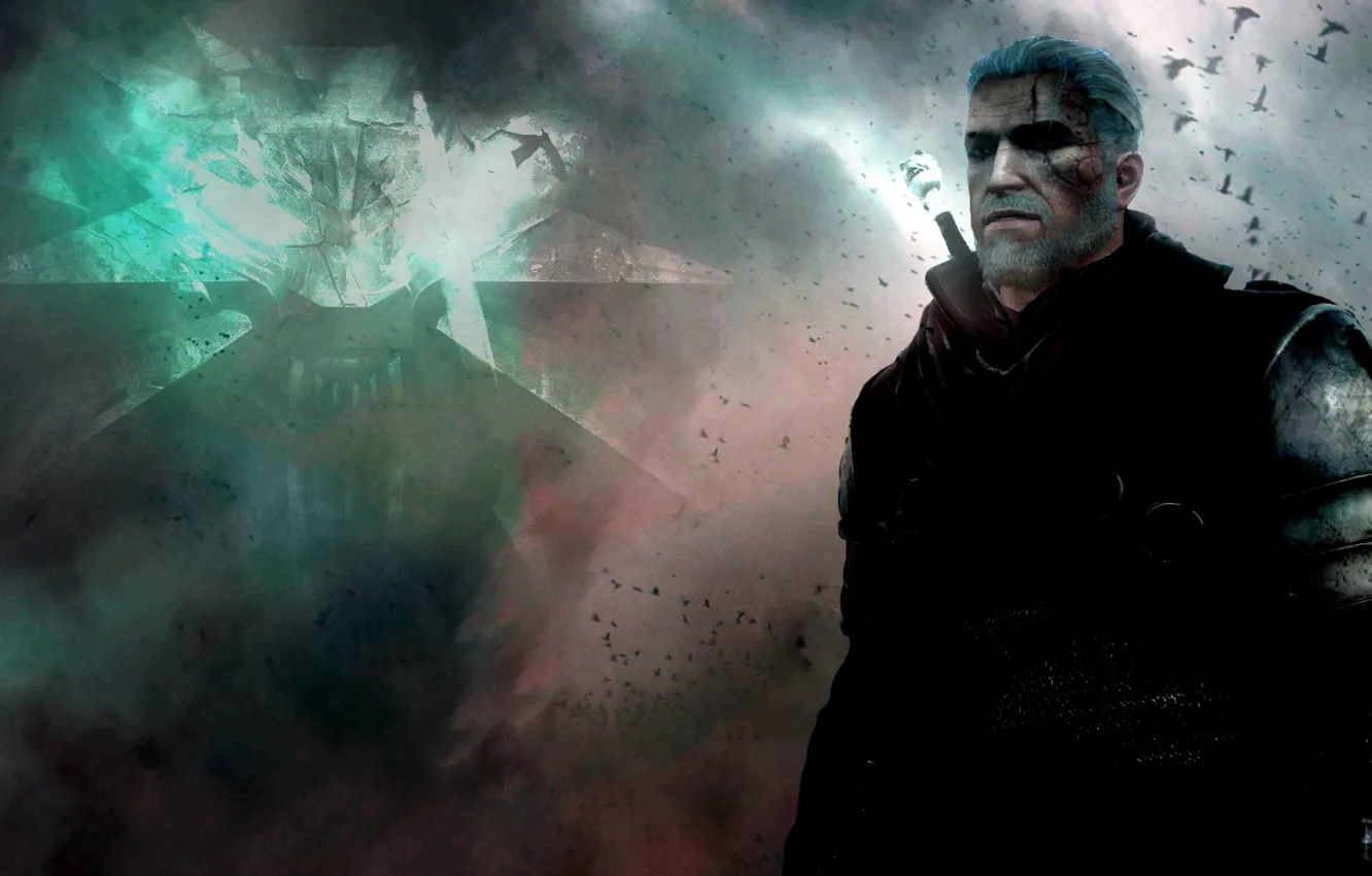 Фото обои девушка, брызги, кровь, рисунок, меч, бой, фэнтези, арт