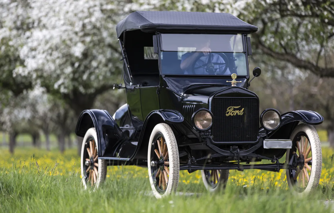 Фото обои ретро, Ford, классика, 1923 Ford Model T