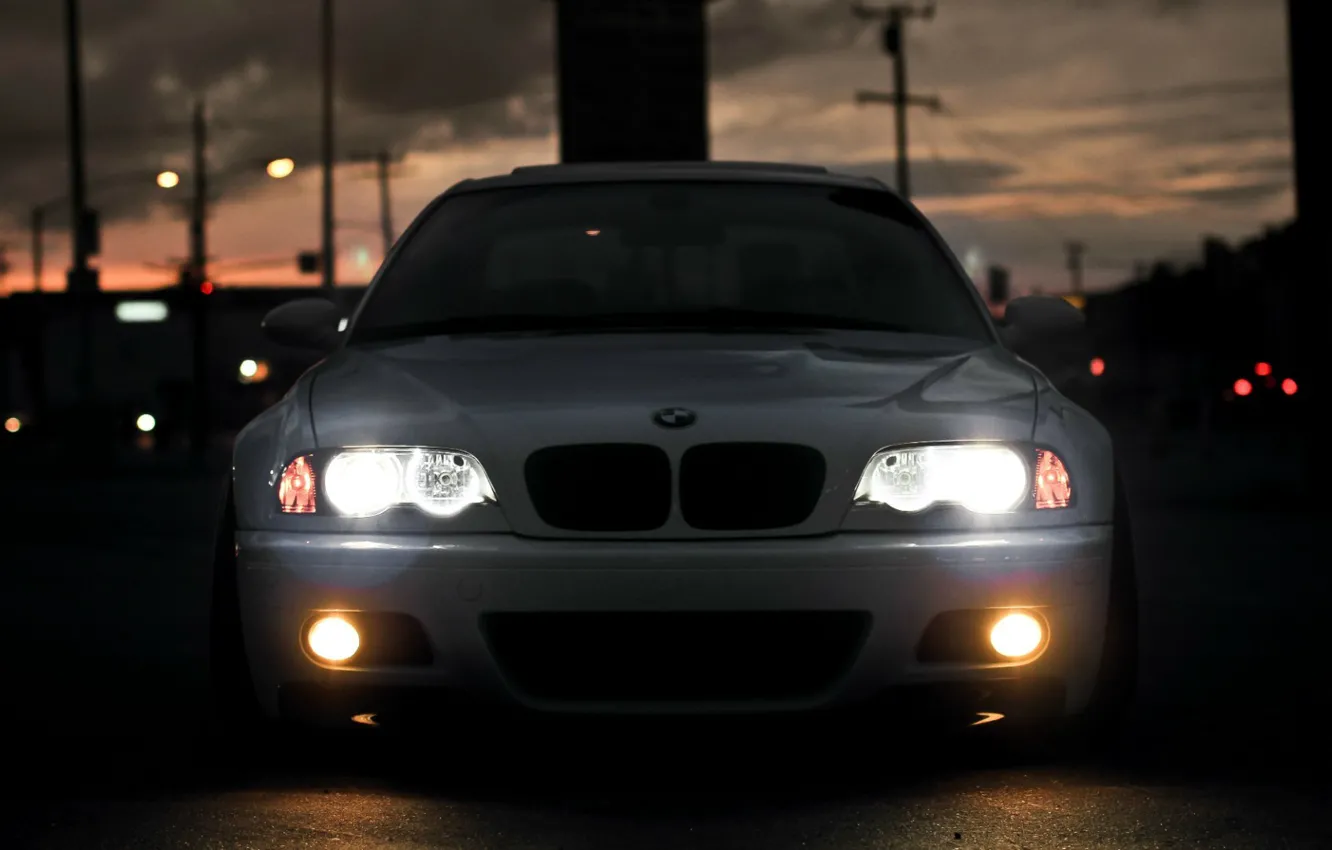Фото обои купе, BMW, E46