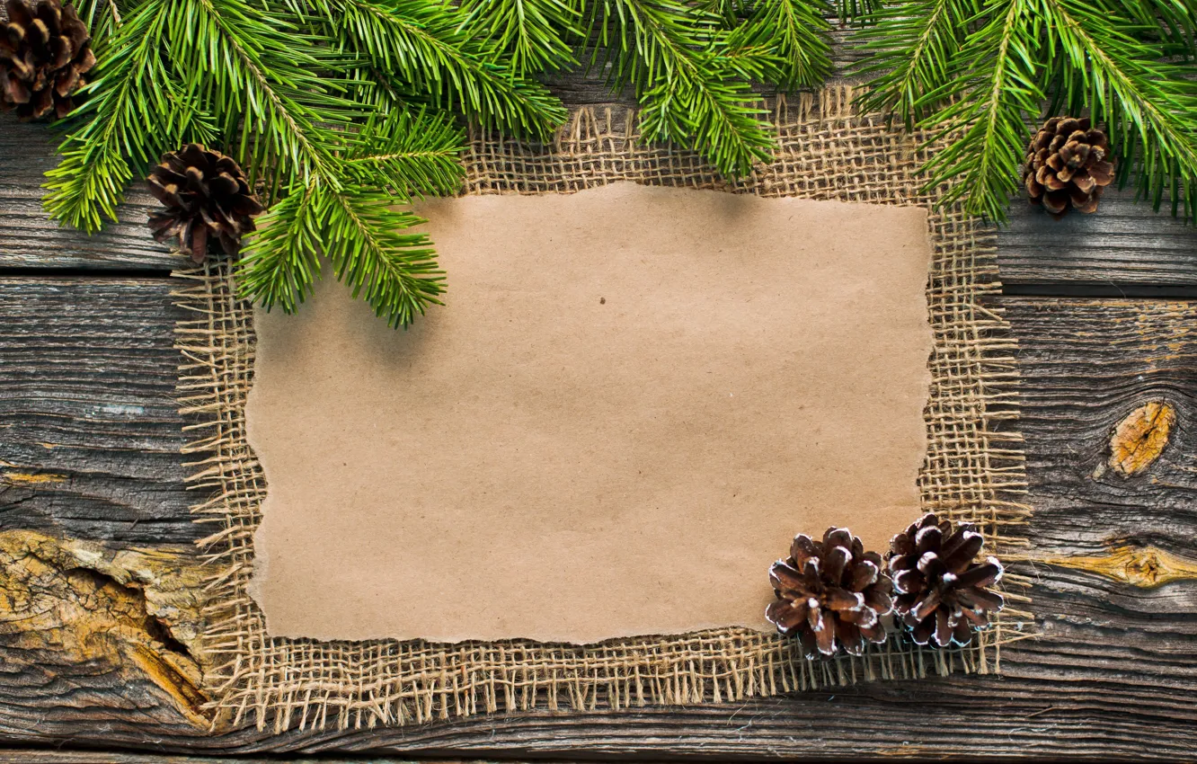Фото обои новый год, Рождество, шишки, wood, merry christmas, Xmas, decoration, fir tree