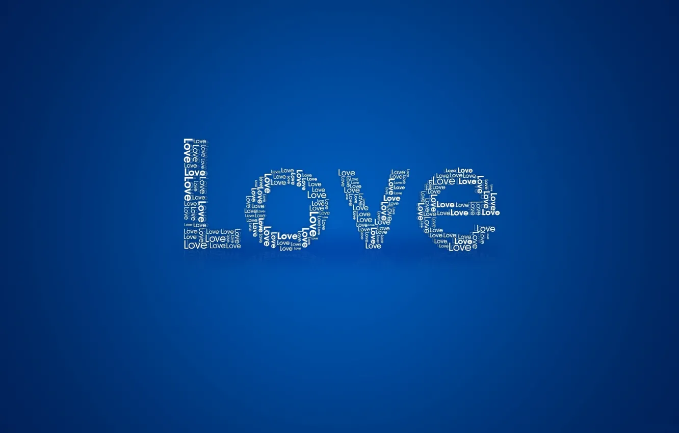Фото обои надпись, Love, синий фон, Текстуры