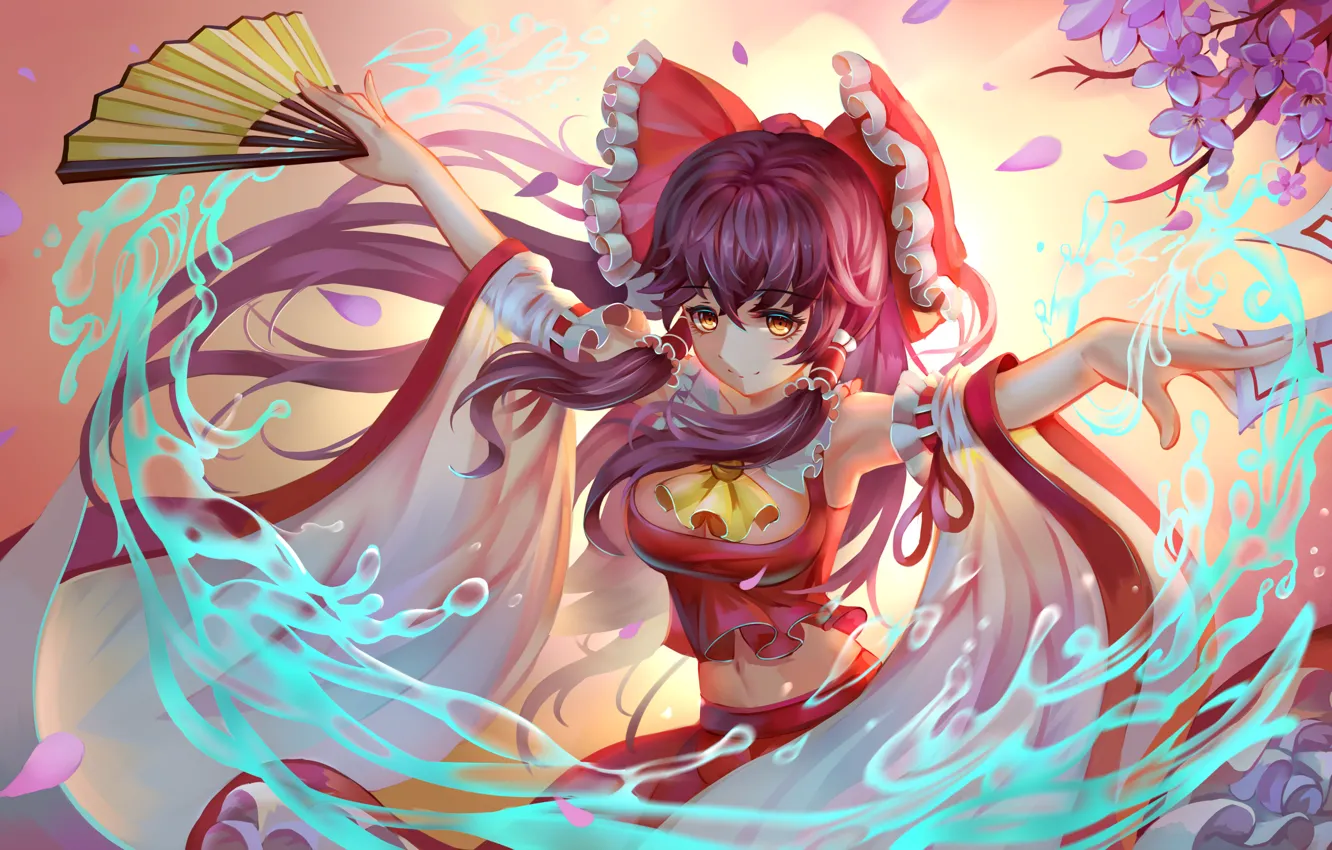 Фото обои девушка, аниме, арт, touhou