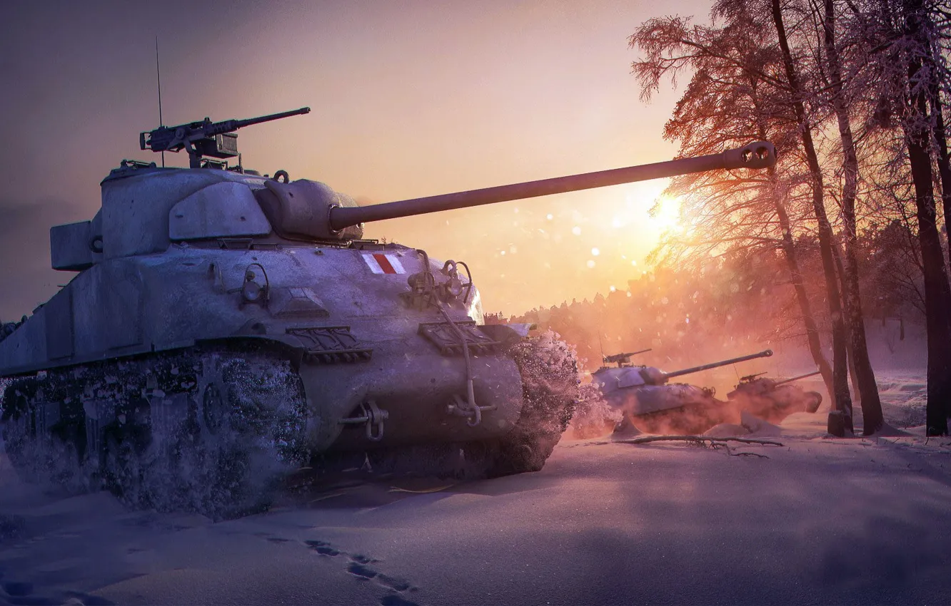 Фото обои рисунок, арт, средний танк, World of Tanks, Sherman Firefly, клиентская массовая многопользовательская онлайн-игра, Сухопутные войска …