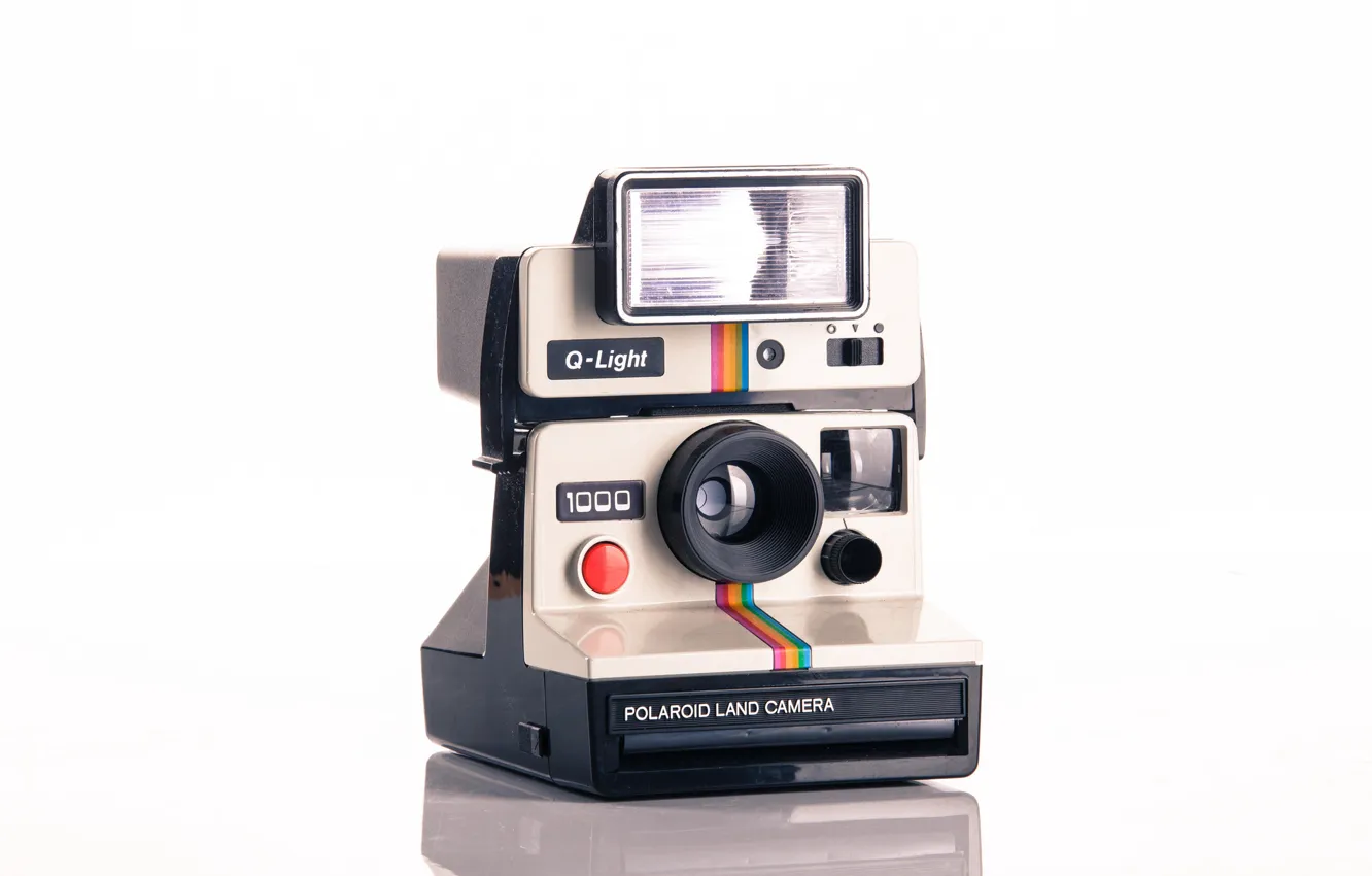 Фото обои вспышка, Polaroid, автоматическая камера, Q- Light 1000