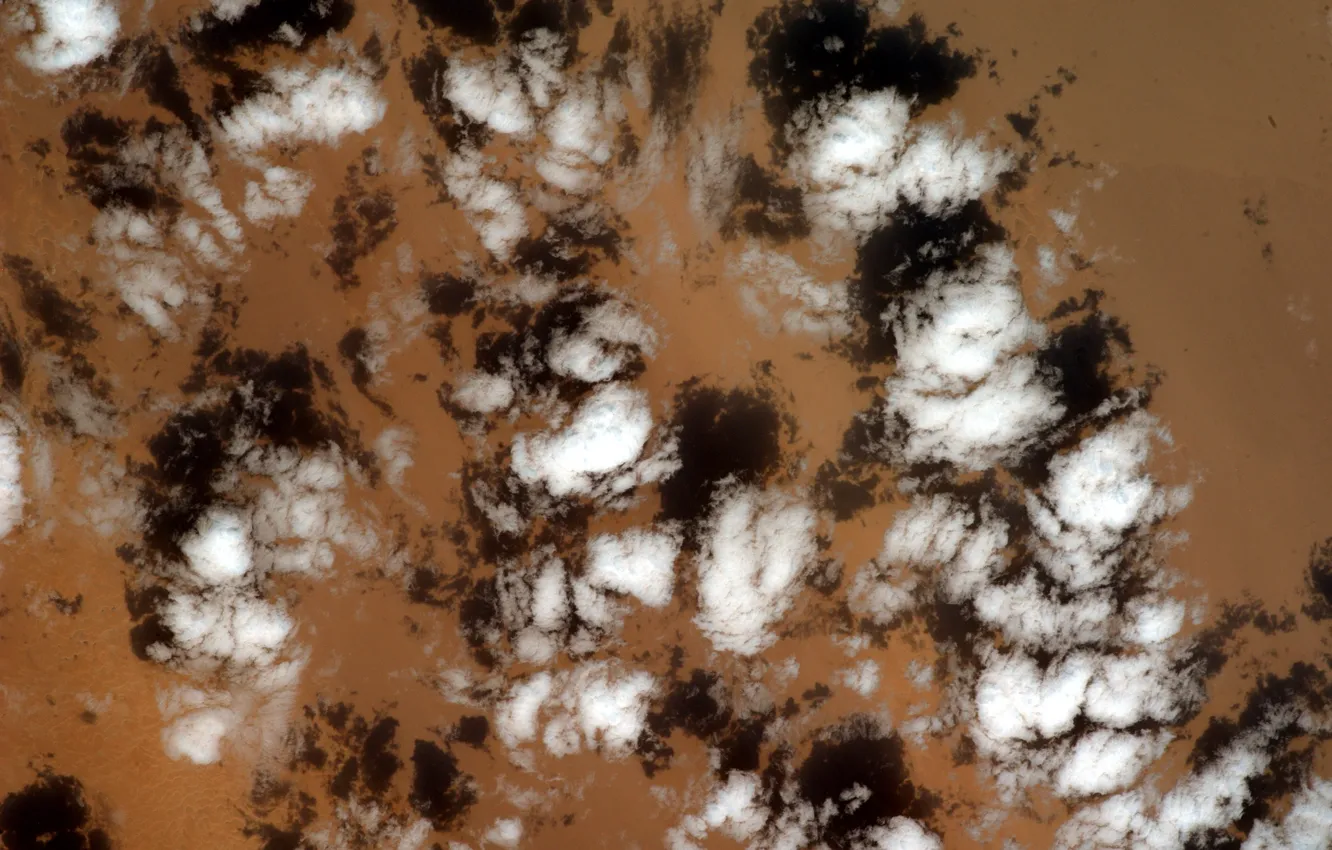 Фото обои Clouds, Earth from space, Sahara desert