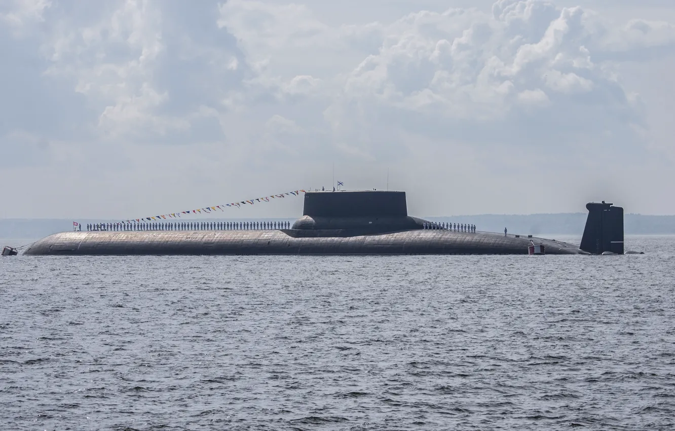 Фото обои море, ВМФ, подводная лодка, России, Project 941