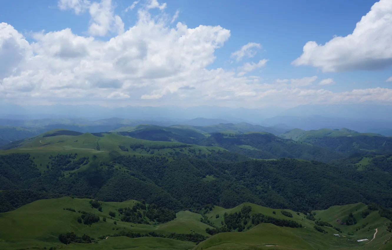 Фото обои пейзаж, горы, природа, landscape, nature, mountains, кавказ, caucasus