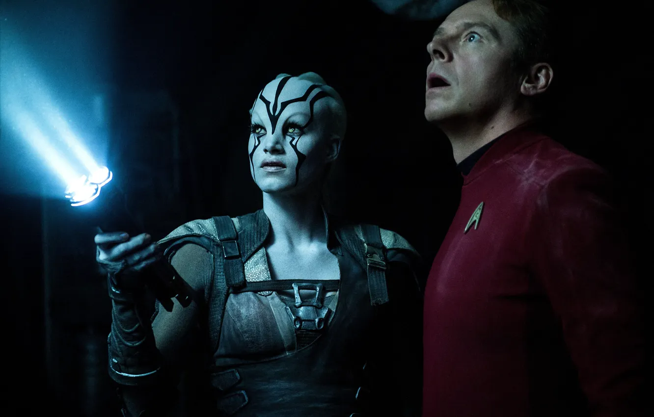 Фото обои cinema, ufo, space, girl, Star Trek, soldier, woman, alien