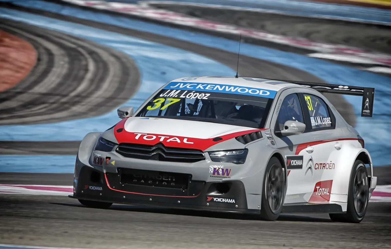 Фото обои гонки, Citroen, болид, автомобиль, Paul Ricard, WTCC, туринг, Lopez