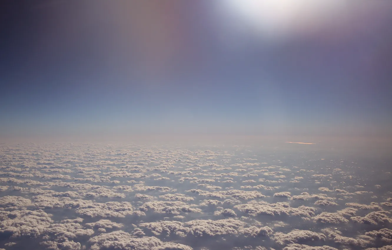 Фото обои небо, облака, горизонт