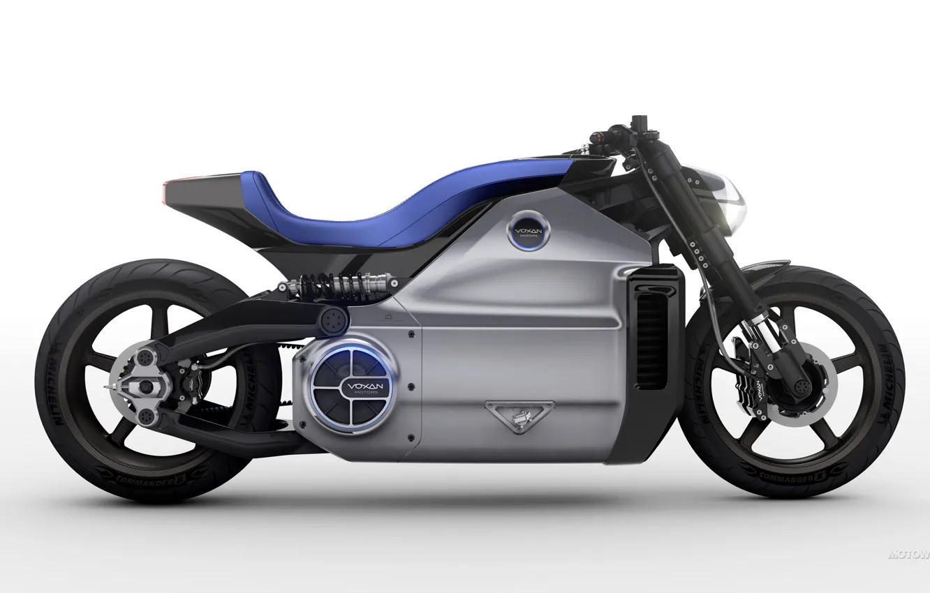 Фото обои Concept, байк, motorcycle, superbike, sportbike, фон белый, Voxan Wattman, Электро мотоцикл