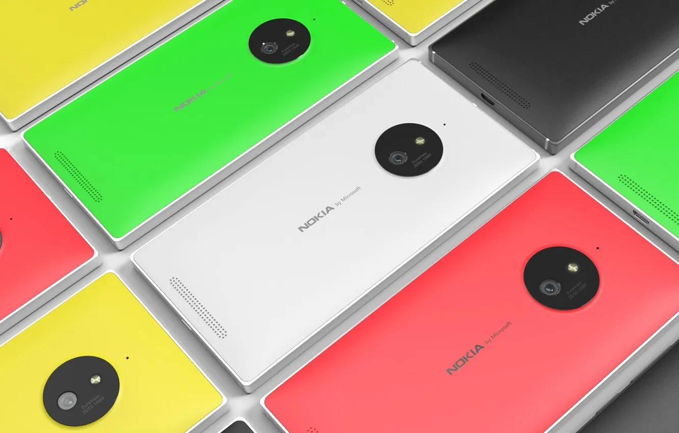 Фото обои Concept, Tesla, Nokia, Lumia, Smartphone, 830, Back Side