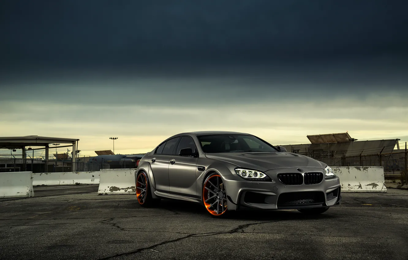 Фото обои BMW, Front, Black, Coupe, Matte, Gran, JC Customs