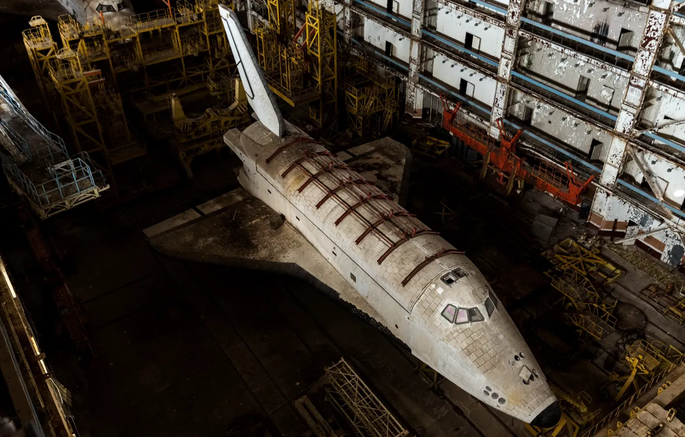 Фото обои Space Shuttle, Abandoned, Buran