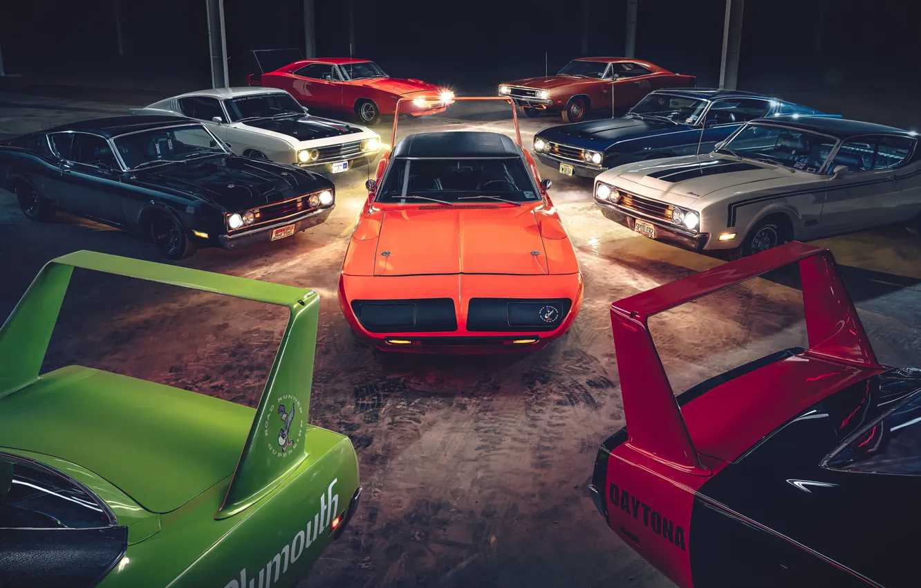 Фото обои daytona, dodge charger, muscle cars, plymouth superbird