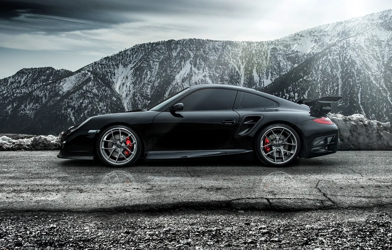 Фото обои 911, Porsche, порше, сбоку, Carrera, Turbo, каррера, 2015