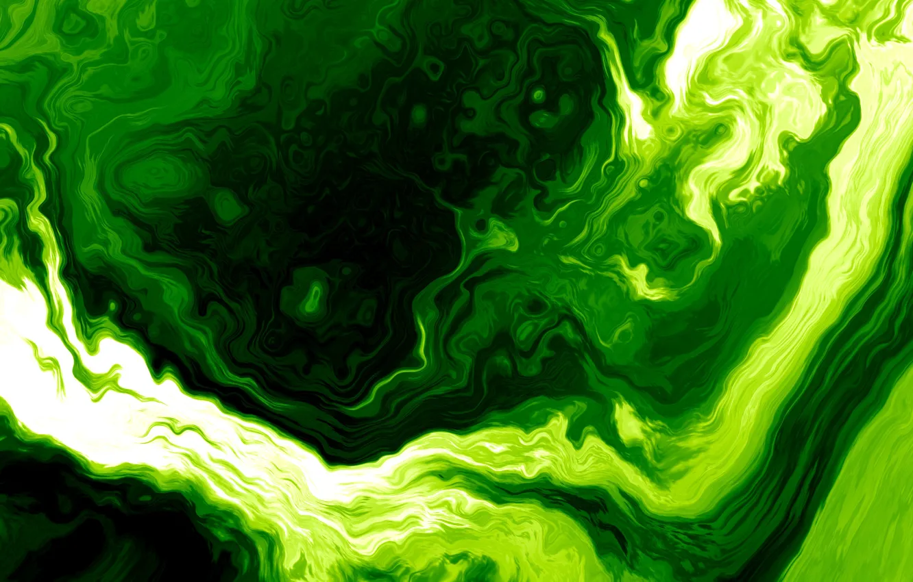 Фото обои Apple, Green, Design, MacOS, Jade, 2022, Fluid