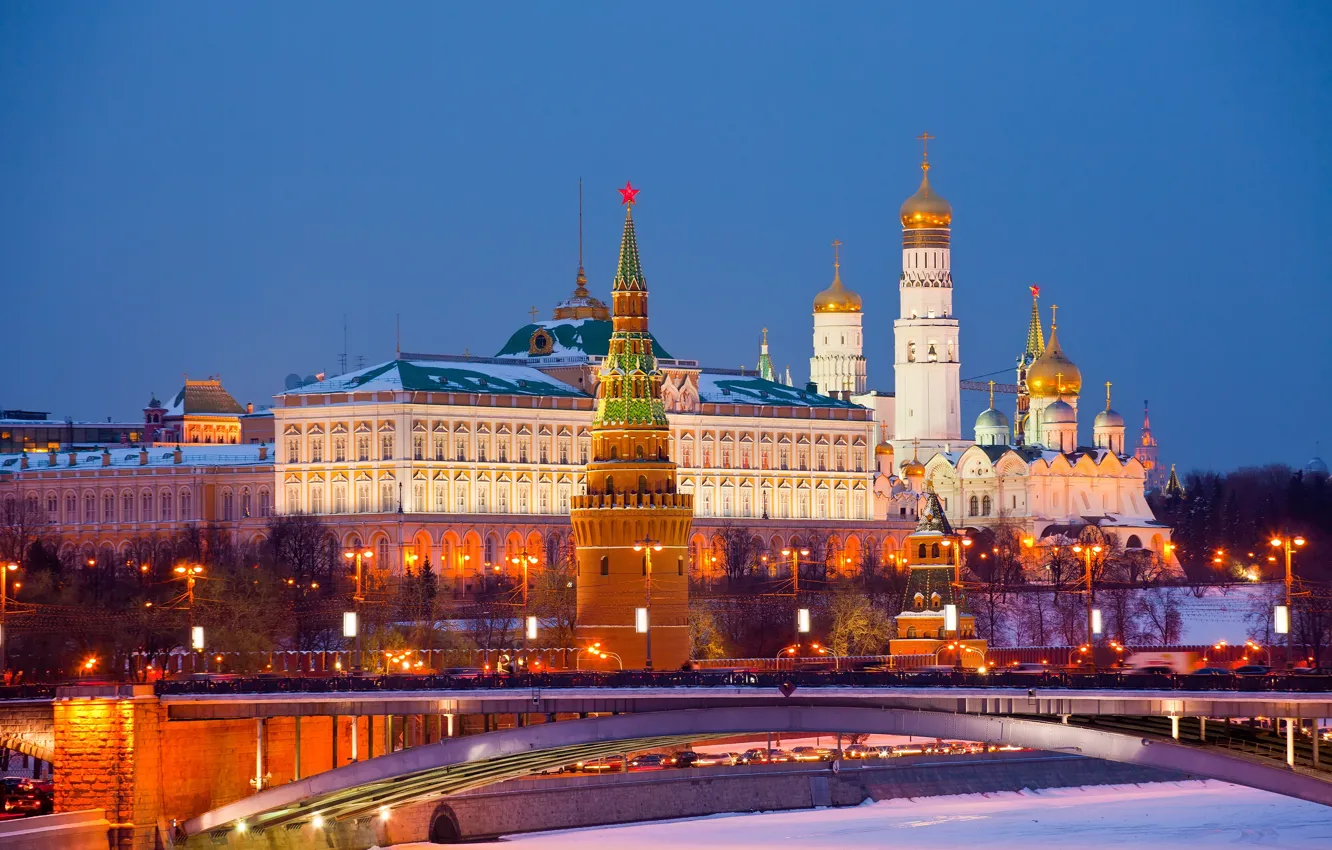 Фото обои city, Москва, Кремль, Россия, Russia, Moscow, Kremlin